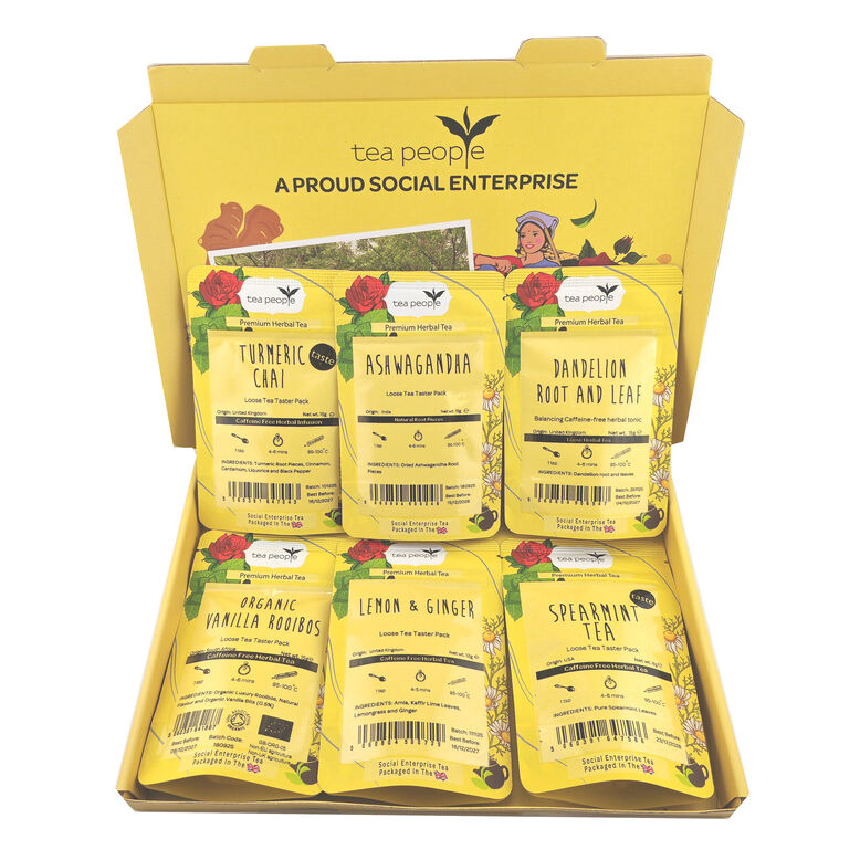 Herbies - 6 Loose Tea Tasters in a gift box, , hi-res